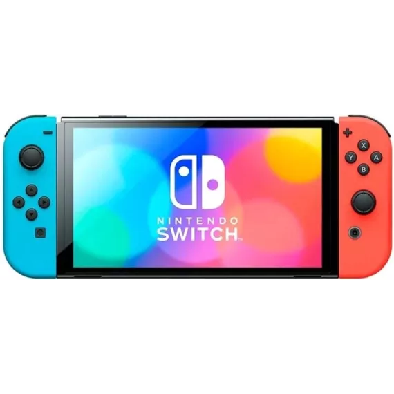  Игровая приставка Nintendo Switch, неоновый синий/неоновый красный