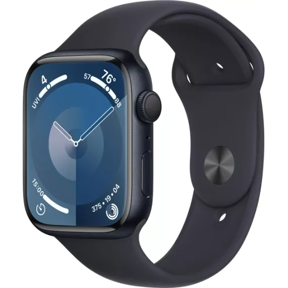 Смарт-часы Apple Watch Series 9 GPS 45mm Midnight Aluminium Case with Midnight Sport Band - M/L 